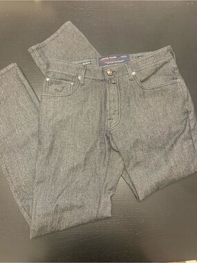Jacob Cohen Size 32 Slim Straight Wool Blend Jeans
